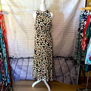 Maxi dress Anne Klein size 14 Brown Polka Dot